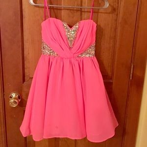 Pink formal dress size 3